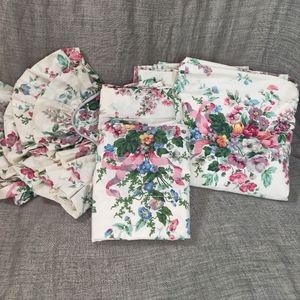 Vintage cottage core Croscill English Garden 2Curt